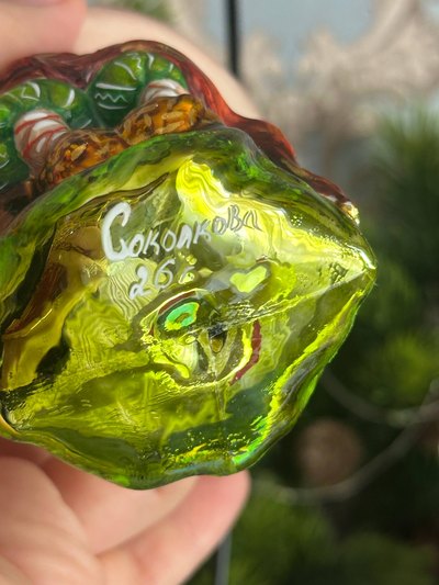 Ёлочная игрушка "Боровик-лесовичок с белочкой"